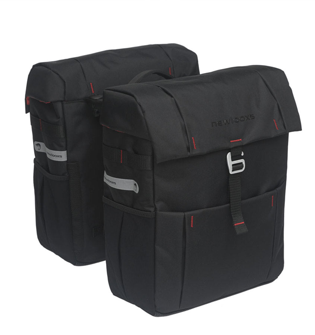 Dubbele-Fietstas-New-Looxs-Vigo-Racktime-Black-37-Liter Dubbele-Fietstas-New-Looxs-Vigo-Racktime-Black-37-Liter